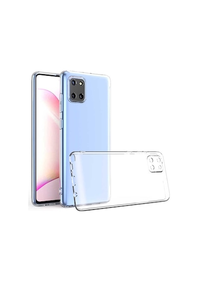 Samsung Galaxy Uyumlu Note 10 Lite Kılıf Kamera Korumalı Süper Silikon Şeffaf Kılıf
