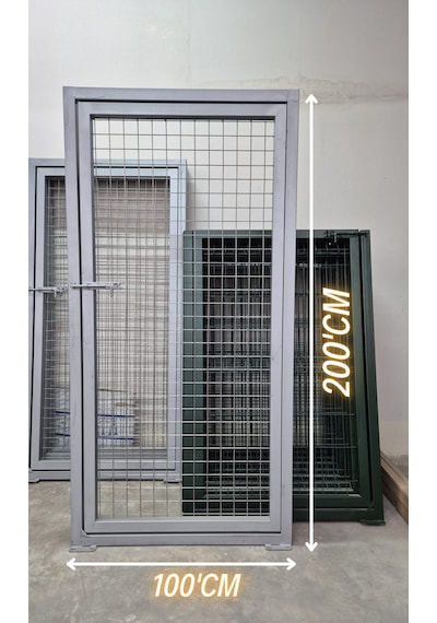 Bahçe Kapısı Tel Kapı 5x5 Göz Aralıklı -200cm Yüksekliği X 100 Cm Eni-