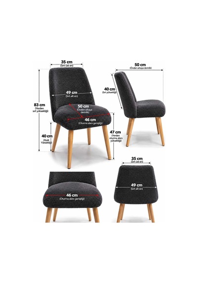 Arya Makyaj Masası Sandalyesi Teddy Kumaş Ahşap Ayaklı Dekoratif Sandalye Mutfak, Salon, Makyaj Pufu Ve Çalışma Sandalyesi Antrasit Arya Makyaj Masası Sandalyesi Teddy Kumaş Ahşap Ayaklı Dekoratif Sandalye Mutfak, Salon, Makyaj Pufu Ve Çalışma Sandalyesi Antrasit