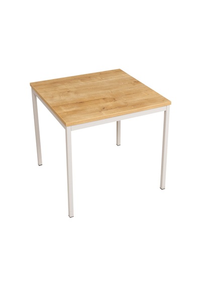 Çok Amaçlı 80x80x75h Cm Masa, Yemek Masası, Ofis Çalışma Masası, Bilgisayar Masası, Sehpa 80x80x75h Safir Meşe