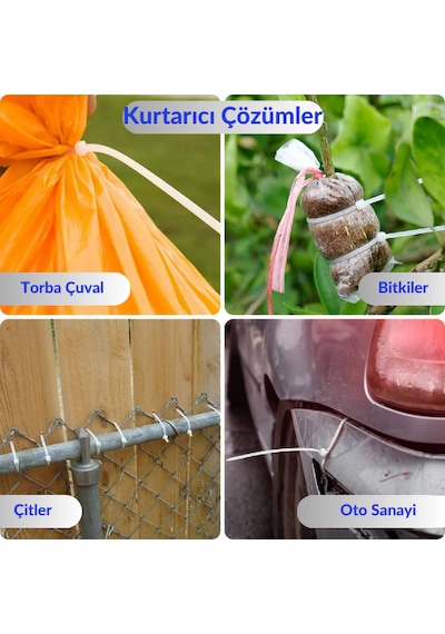3.6x300 Mm Beyaz Plastik Kablo Bağı Klipsi Cırt Kelepçe 100 Lü Paket 3.6 X 300mm- Beyaz