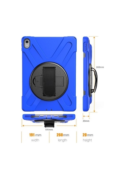Apple Uyumlu iPad Pro 11 Inch 2018 Versiyon 3 Katmanlı Stand Zırh Kılıf