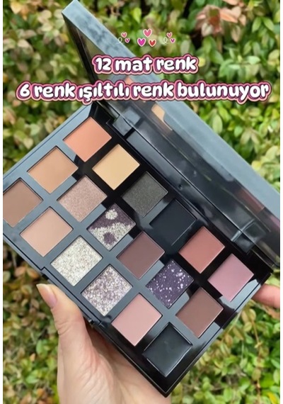 18'li Far Paleti-957 Grunge Edge 12 Mat Ton -6 Işıltılı Ton