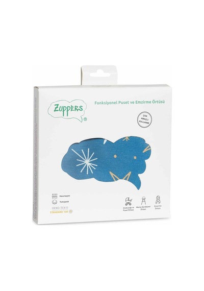 Zuppers Fonksiyonel Puset Ve Emzirme Örtüsü Star Lacivert