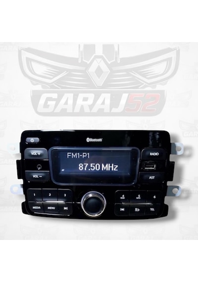 Renault Captur Uyumlu  Radyo Teyp Cd Siz Yeni Versiyon Beyaz Ekranlı 280218771r