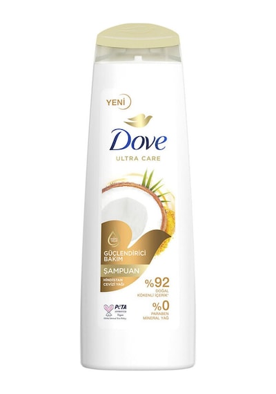 3 Adet Dove Hindistan Cevizi Gücü Şampuan 400 Ml