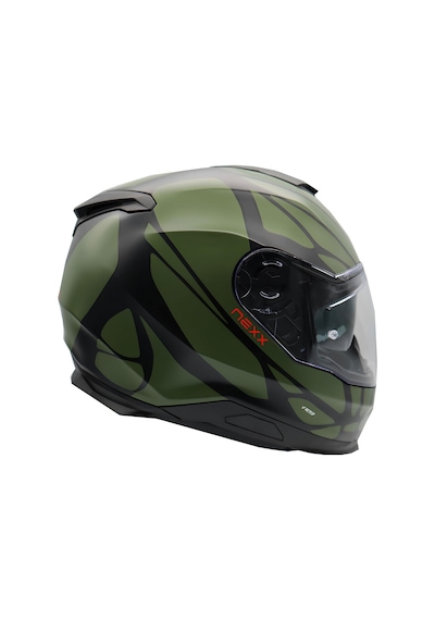 Nexx Y.100 B-Side Kapalı Kask Mat Siyah - Yeşil