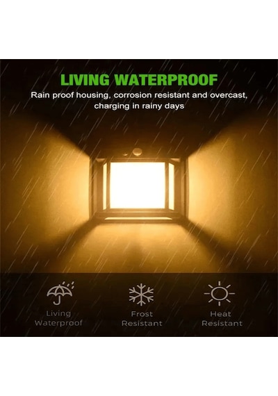 Forlife 12watt Güneş Enerjili Solar Dekoratif Duvar Apliği 2 Adet