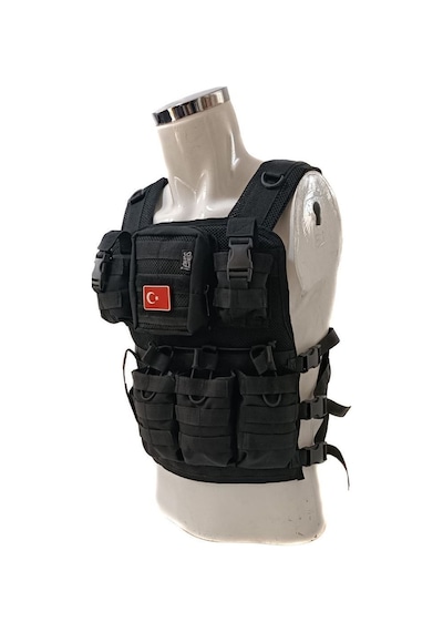 Sungu Askeri Shop Unisex Polis Hücum Yeleği Siyah Po230922 Siyah
