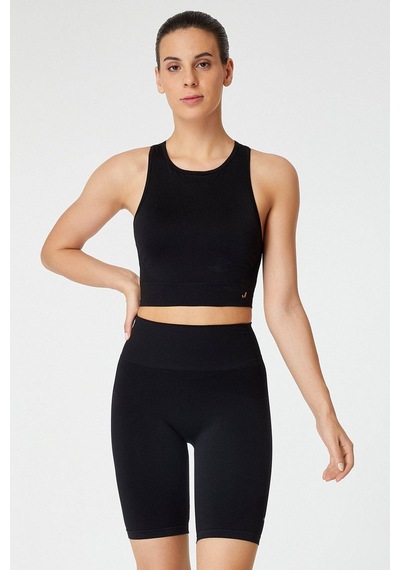 Jerf Vella Racerback Konfor Sport Bra Siyah