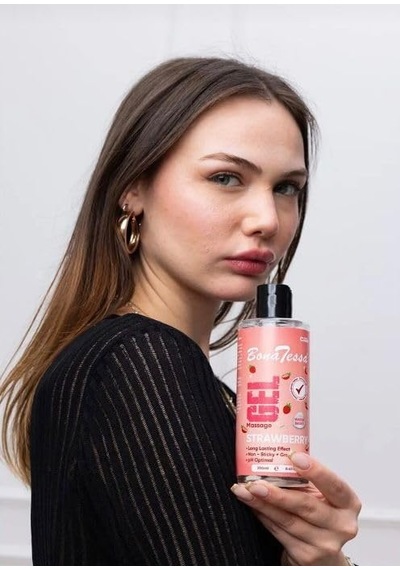 Ayrex Cabs Bona Tessa Çilek Aromalı Masaj Jeli 250 Ml / Su Bazlı, Kayganlaştırıcı, Nemlendirici Masaj Yağı