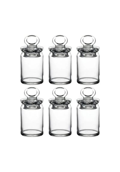 Kavanoz Kitchen Mini Baharatlık 240 Cc - 6 Adet Şeffaf