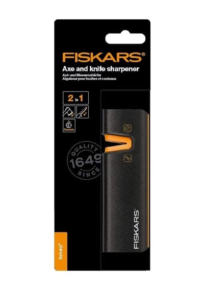 Fiskars Xsharp, Balta Ve Bıçak Bileyici, Seramik Zımpara Başlığı/gövdesi, Cam Elyaf Takviyeli Plastik, Siyah/tur