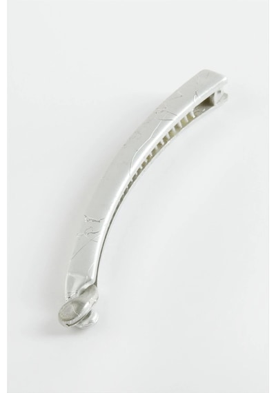 Gümüş Renkli Muz Toka 11 Cm