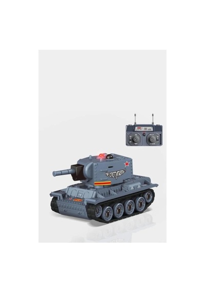 Alpmodel Uzaktan Kumandalı 9 Kanallı Kızılötesi Savaş Mini Sesli Tank Kauçuk Palet 1/64 Yeşil