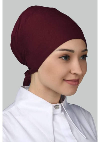 Altobeh Kadın Pratik Dikişsiz Bağcıklı Kaymayan Tesettür Penye Bone - Bordo Altobeh Kadın Pratik Dikişsiz Bağcıklı Kaymayan Tesettür Penye Bone - Bordo