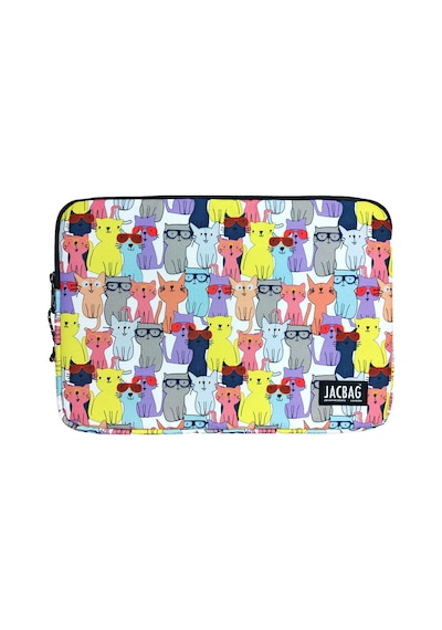 Jacbag Notebag-evrak Ve Notebook Fermuarlı Çanta Notebag-sarı Kedili Tek Renk