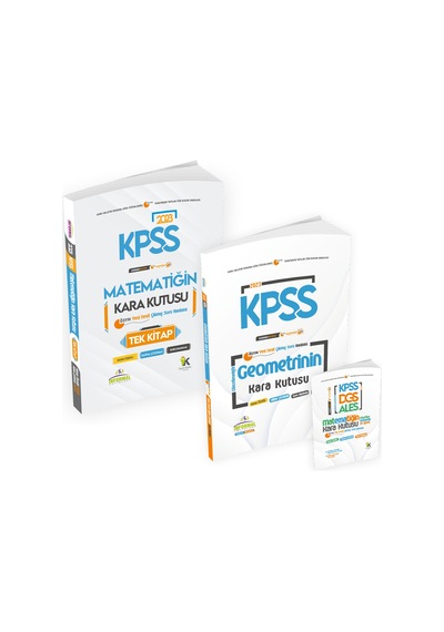 KPSS Matematik ve Geometrinin Kara Kutusu Konu Ö.D.Çözümlü Çıkmış Soru Bankası Seti