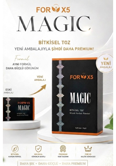 Diyetix Forx5 Magıc Yeni Karışık Bitki Tozu Bitkisel Özlü Karışım 30 Şase Yenilenmiş Premium Kutu 90 G