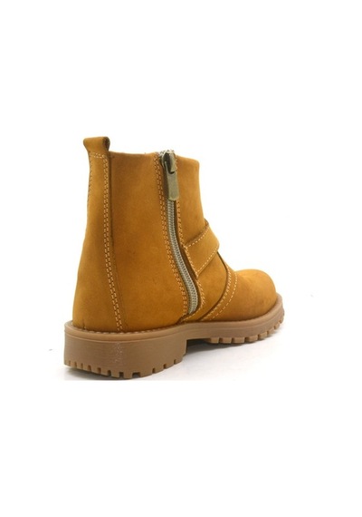 Chiron Hakiki Deri Fermuarlı Unisex Kız Erkek Çocuk Çizme Bot Çok Renkli