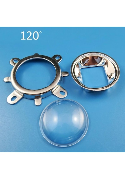 20W-120W Led için 44Mm 120 Derece Optik Cam Lens Set