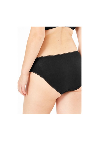 Marks & Spencer 5'li Cotton Lycra High Leg Külot Seti Siyah