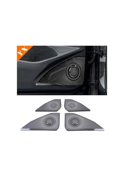 Volkswagen Golf 8 Kapı Hoparlör Kaplama - Black 6 Parça Kapı Takımı