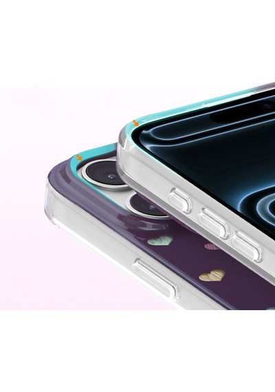 İphone 18 Pro Uyumlu Kılıf M-safe Şarj Özellikli Zore Paris Axen Sert Pc Kapak Mürdüm