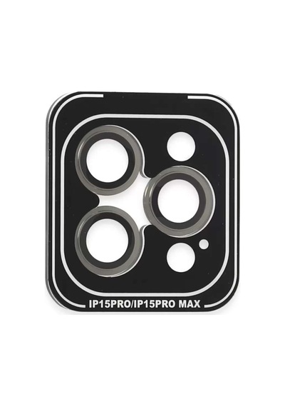 İphone 15 Pro Max Pvd Metal Kamera Lens - Gri Diğer
