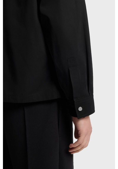 Hugo Logolu Oversize Fit Fermuarlı Gömlek Erkek Gömlek 50564330 001 Siyah SİYAH