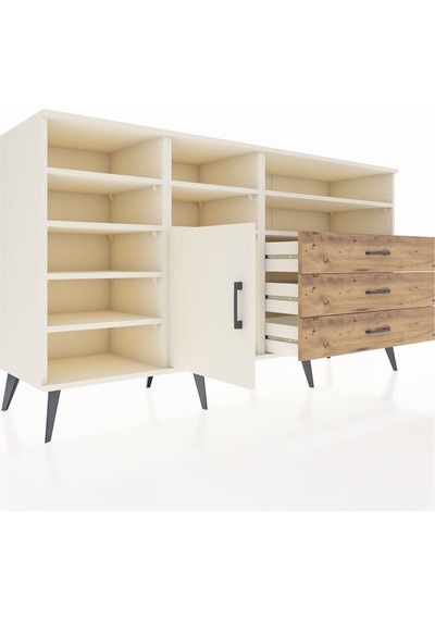 Kronos Konsol 8 Raflı 3 Çekmeceli Tek Kapaklı 176x59x99 Aytaşı-a Aytaşı-aytaşı/çam Kronos Konsol 8 Raflı 3 Çekmeceli Tek Kapaklı 176x59x99 Aytaşı-a Aytaşı-aytaşı/çam