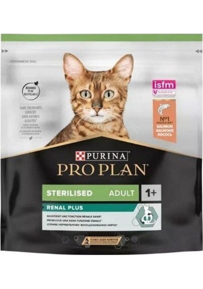 Pro Plan Renal Plus Sterilised Somonlu Kısırlaştırılmış Yetişkin Kedi Maması 400gr