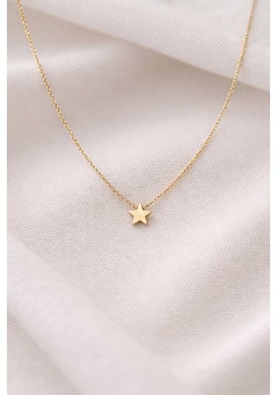 Minik Figürlü Gold Zincir Kolye Renkli