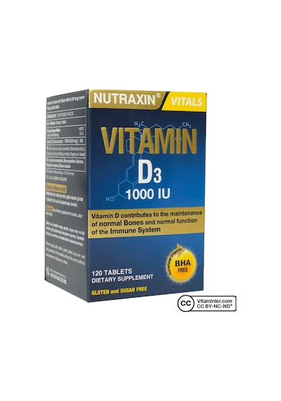 Nutraxin D3 Vitamini 1.000 Iu -120 Adet Tablet
