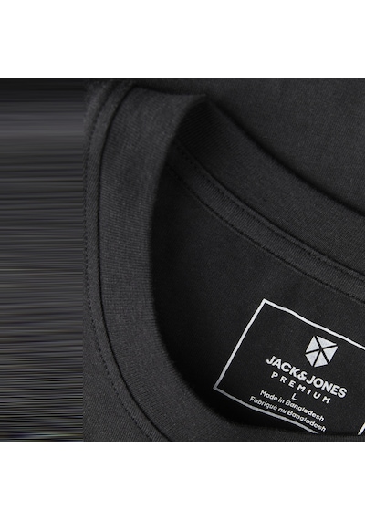 Jack & Jones Erkek Gögüs Baskili Tisört - Blaneo - 12298018 Siyah