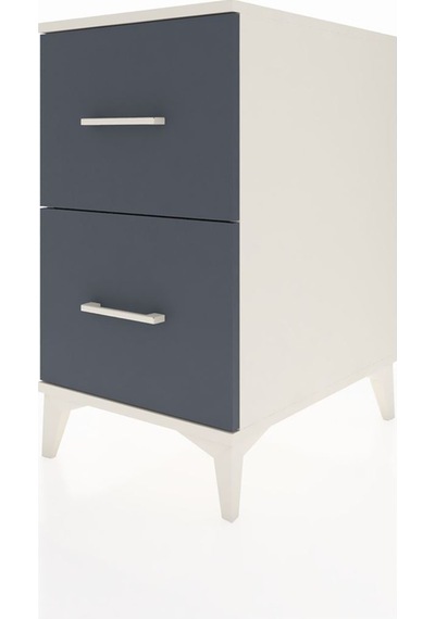 Kronos Komodin 2 Çekmeceli 44x59x80 Aytaşı-antrasit Aytaşı