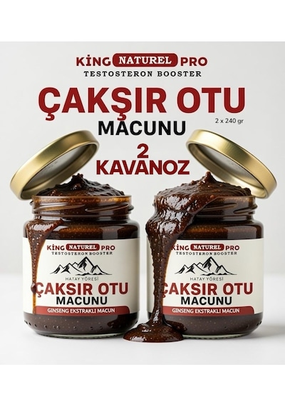 Pro King 2 X 240 Gr Pro Naturel Çakşır Otu Macunu Ballı Polenli