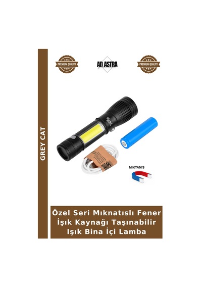 Özel Seri Mıknatıslı Fener İşık Kaynağı Taşınabilir Işık Bina İçi Lamba Çok Renkli