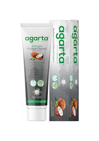 Agarta Doğal Hindistan Cevizi Özlü Aktif Karbon Diş Macunu 100 ML