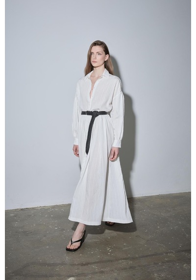 Suud Collection Ekru Anette Gömlek Elbise
