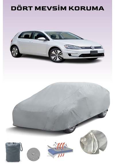 Volkswagen E-golf 2016 - 2021 Araba Brandası Oto Branda Gri