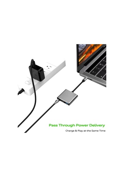 Usb 3.1 Type-c To Hdmi Usb 3.0 Yüksek Hızlı 4k 2k Ultra Hd Çevirici Dönüştürücü Adaptör Kablosu