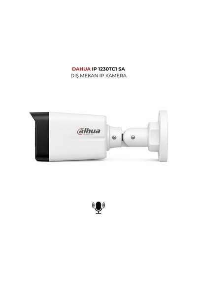 Ipc-hdw1230tc1-sa 3.6mm H.265+ Profesyonel Bullet Ip Kamera Sesli