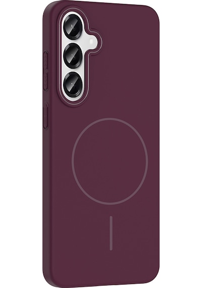 Galaxy S25 Plus Uyumlu Kılıf Magsafe Şarj Özellikli Zore Ruby Silikon Kapak - Lacivert Lacivert