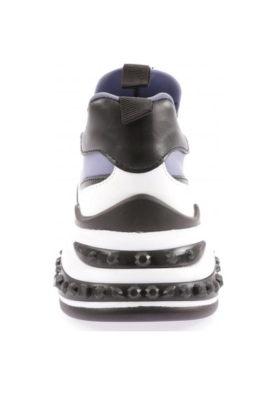 Dgn 026-22k Kadin Kalin Taban Metal Aksesuarli Sneakers Ayakkabi 026-2252-R7908 Mavi
