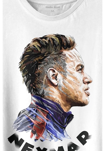 Neymar Jr 10 Psg Baskılı Tişört Unisex T-shirt 001
