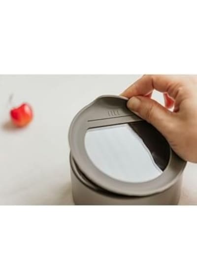 One Seramik Saklama Kabı Gri 1000ml D-neone100-07 Açık Ahşap