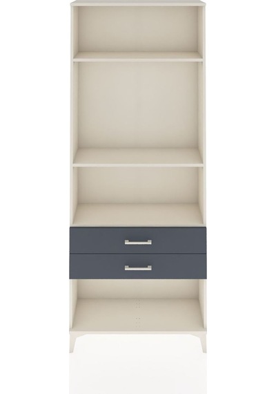 Arges Dolap 3 Raflı 2 Çekmeceli 88x30x221 Aytaşı-antrasit Aytaşı