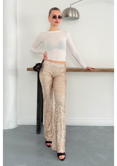 Verymoda Pullu Pantolon D2936 Taş
