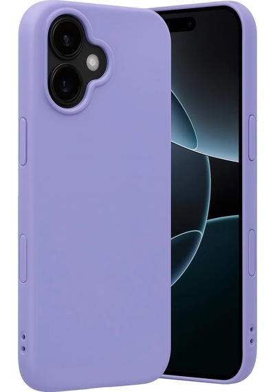 Gld-spt- Newface Apple Uyumlu iPhone 17 Nano İçi Kadife Silikon - Lila